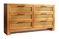 Cane Chest of Drawers With Spacious Storage Space