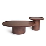 Celesto Coffee Table Set of Two - Oval Shape - Wooden