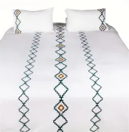 Folk Embroidered Duvet Cover Set