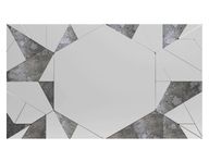 Etch Geometric Fragmented Wall Mirror