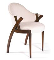 Criss Armchair With Wooden Frame