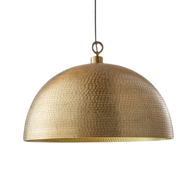 Hammered Balsa Pendant