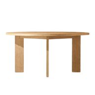 Curve Round Dining Table With Swedish Wood