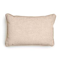 Beige Pattern Cushion With Piping