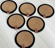 Handmade Woven Coasters Set ( 6 Coasters )