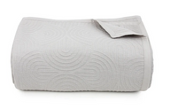 Grey Aurora Jacquard Bedspread 