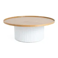 Mae Round Wooden Coffee Table