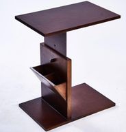 Level-up Brown Side Table With 5 Adjustable Height Levels