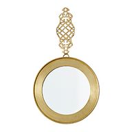 Thea Vintage Hanging Round Mirror With Hook