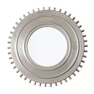 Berry Ethnic-Inspired Round Mirror with Decorative Frame