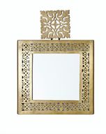Zoya Square Mirror With Ornate Frame