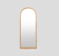 مرآة إيسلا مقوسة صديقة للبيئةال من الخيزران و الرتان عاليي الجودة