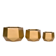 Stellar Fiberglass Planter Set