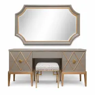 Stunning Modern Art Deco Dresser with Customized Brass Knobs