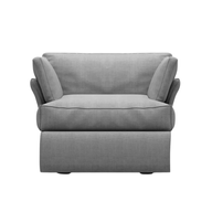 Plush Armchair In Beech Wood - Fully Upholstered