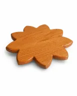 Daisy Cake Stand In Oak Wood Natural Wood Finish