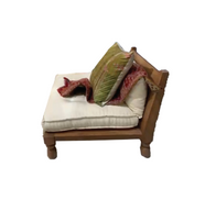 Serai Chair With Wooden Frame - Cushioned Back & Seat