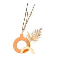 Half Hollow And Hollow Vase Set - Sculptural Pottery Duo