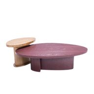 Ruby Coffee Table – Sculptural Beech & Oak Veneer Design