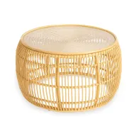 Samar Round Bamboo Coffee Table