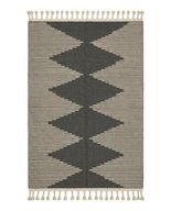 Charcoal Diamonds Handmade Wool Kilim Rug