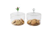 Glass Cactus Cookie Jar