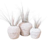 المزهريات خوص - 3 قطع