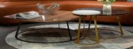 Bogart Coffee Table Set Of 3 -  Wood - Marble - Tops