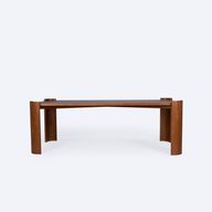 Glimmer Beech Wood Dining Table With Cherry Veneer