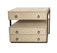 3 Drawers Chest of Drawers with a Metal Frame & A Shelf
