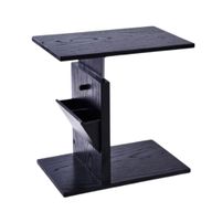 Level-up Black Oak Table With 5 Adjustable Height Levels