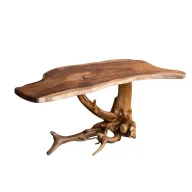 مكتب الجذور | مكتب خشب صلب بحواف طبيعية