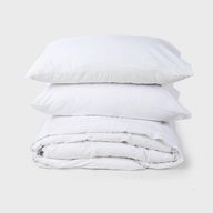 Percale Duvet Cover Set white