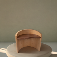 كرسي بوف ذا ويف - هيكل خشبي بالكامل تصميم نصف دائري
