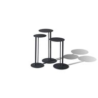 Table 4090 - Set of 3 Round Black Metal Tables