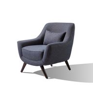 Chubby Armchair In Natural Walnut Veneer