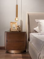 كومود 1089 - قشرة خشب الجوز الطبيعية - 2 درج