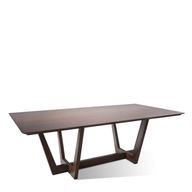 طاولة طعام لوري بتشطيب قشرة البلوط الطبيعي