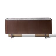 بوفيه 7019 - بقشرة خشب الأرو وسطح رخام اوربيكو