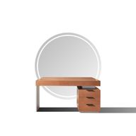 Oak Wood Dresser 2055 With 5 Drawers