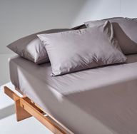 Grey Fitted Sheet - Percale