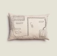 Facelift - Embroidered Cushion