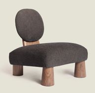 Orren - Statement Chair With Wooden Base