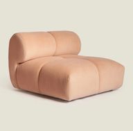 Marija Armless Chair - High Density Foam - In Bella Melon