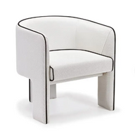 Charles Chair-Hippo203 - In Natural Wood & Upholstered Body