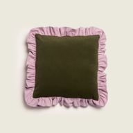 Lilly in Dark Green - Velvet Cushion