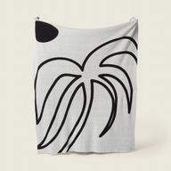 Black Palm - Knitted Throw