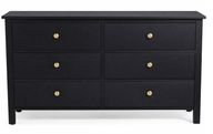 Nova Chest of Drawers With Brass Handles - 6 Drawers