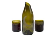 Ramadan Crescent Glassware Set – Upcycled Glass