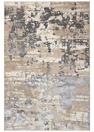 Charcoal Wash Beige Grey Machine Rug